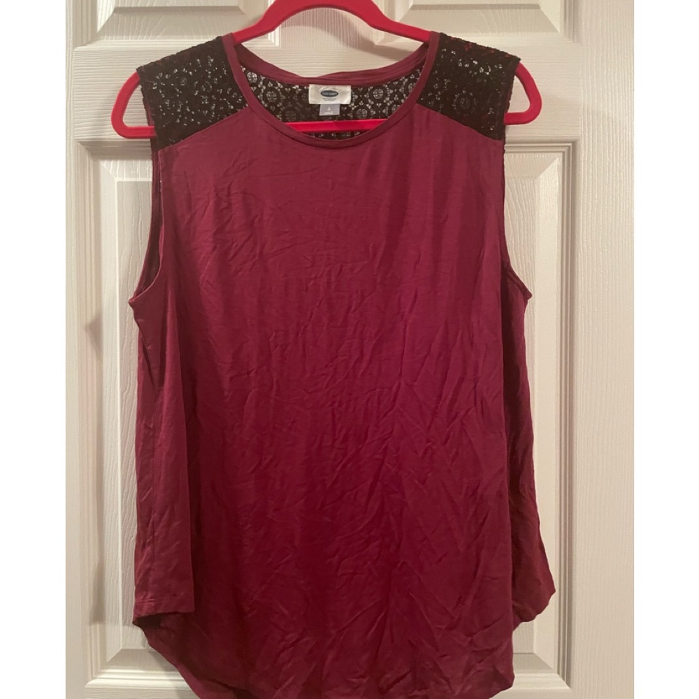 Lace back tank